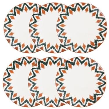 Imagem de Oxford Conjunto Com Pratos Rasos 26Cm 06 Peças Unni Boho