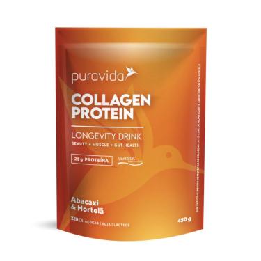 Imagem de Collagen Protein Abacaxi Hortelã Puravida 450g