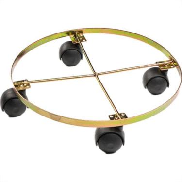 Imagem de Suporte P/Vaso Rast.Iguatem 4Rodas 31Cm - Kit C/5 Unidades - Marca não