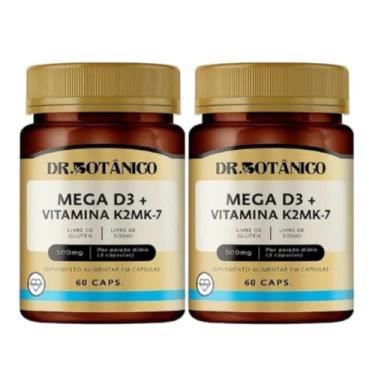 Imagem de KIT 02 UN MEGA D3 + VIT. K2 MK7 500MG 60 CAPSULAS - DR. BOTÂNICO