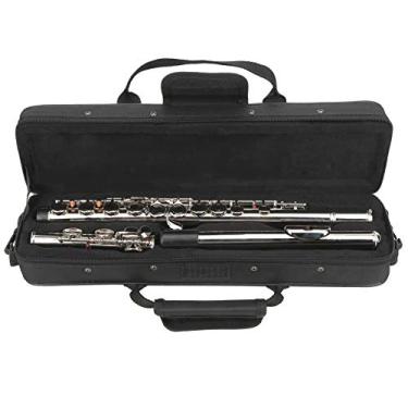 Imagem de Acouto Chave Fechada de Flauta C de 16 Buracos Com Armazenamento Bolsa Instrumento Musical de Ressonância de Tubo Aumentado Flauta de Latão Com Iniciante (Prata)