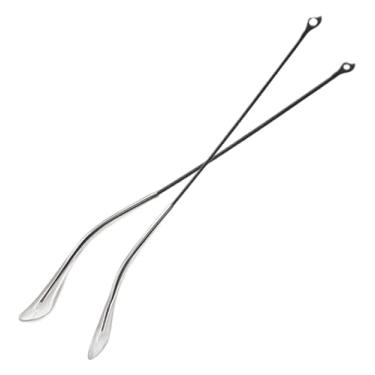 Imagem de 02 Haste Armação Óculos Aviador Solar Grau Reposição Conserto Ponteira (Grafite C/Ponteira Transparente)