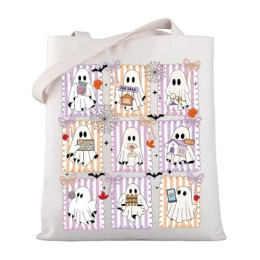 Imagem de WSNANG Bolsa de compras reutilizável para corretor de imóveis assustador para o Dia das Bruxas Astrologia Agentes Imobiliários Sacola de lona, Realtor Tb