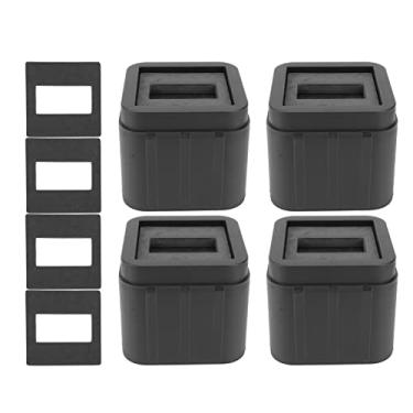 Imagem de Almofadas antivibração para móveis, almofadas de borracha premium antiderrapantes, elevadores de cama para sofá, máquina de lavar, eletrodomésticos, 4 conjuntos de 12 acessórios