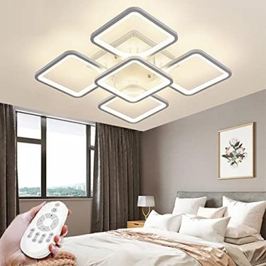 Imagem de Luminária de teto moderna LED com controle remoto, luminária de teto regulável, quarto infantil, luzes decorativas, sala de estar, quarto, luminária de parede para varanda, sala de jantar, e