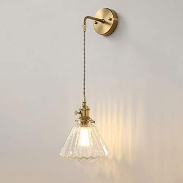 Imagem de Luminárias de parede para sala de estar Luminária de parede com padrão nórdico Luminária de vidro para sala de estar Arandelas de parede para quarto Decoração de casa G9