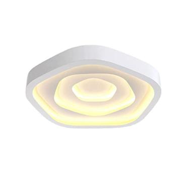 Imagem de Luminária Retro, Luminária de Teto Criativa Rose, Luminária de Teto Semi Embutida em Led, Luminária de Teto Moderna Simples de Ferro, Lustre Quente para Quarto, Estudo, Sala de Jantar, Lâmpa