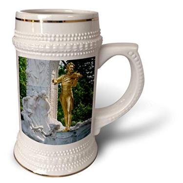 Imagem de 3dRose Caneca Austria, Viena, Stadtpark Johann Strauss Monument-EU03 JEN0091-Jim Engelbrecht, 530 ml, caneca de 650 ml, branca