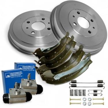 Imagem de Kit Freio Traseiro Completo Compatível com Nova Strada 1.3 1.4 2020 a 2025 HF37 + Sapata FI/432-CPA + Cilindro 7406 + Molas 441