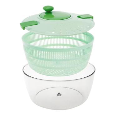Imagem de Spinner de salada PP, lavadora de salada de grande capacidade para economia de mão de obra, cesta funciona como escorredor, escorredor de alface com várias saídas de água para uso doméstico (1