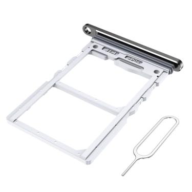 Imagem de MMOBIEL Bandeja de cartão SIM dupla compatível com Samsung Galaxy Z Flip7 - Suporte de bandeja de slot - Substituição de suporte de cartão SIM duplo - Inclui ferramenta de remoção e anel de borracha à