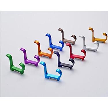 Imagem de Cabide de porta, gancho de parede, gancho de casaco, cabides modernos pequenos coloridos para casacos de parede parafuso na porta do dormitório armário de banho escritório cozinha conjunto de 10