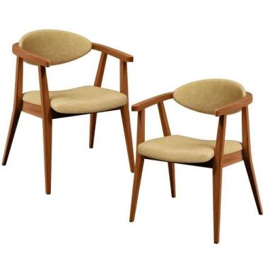 Imagem de Kit 02 Poltronas Decorativa Para Sala De Estar E Recepção Cecília L02 