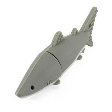 Imagem de Novo disco Flash U USB 3.0 Cartoon Cute Grey Shark Fish de 6 - Aneew