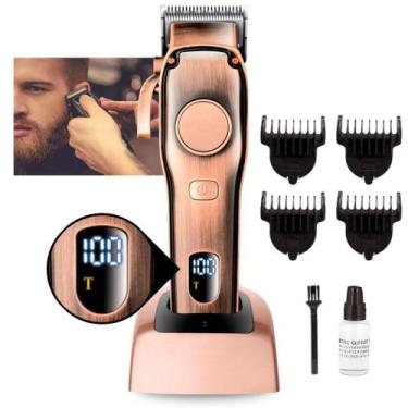 Imagem de Maquina De Cortar Cabelo Profissional Recarregável Sem Fio - B-MAX