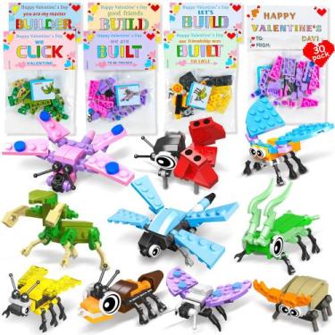 Imagem de Conjunto de blocos de construção de insetos para presentes de dia dos 