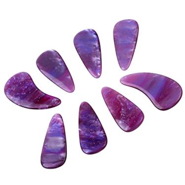 Imagem de ZJchao Guzheng Finger Picks, Guzheng Nail Picks Silicone Protetores de Unhas Delicados Suavemente para Uso Doméstico (Cor da Via Láctea)