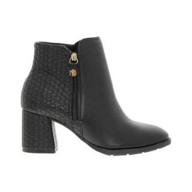Imagem de Bota Cano Curto Modare 7078.101.15745 Feminino - Preto-Feminino