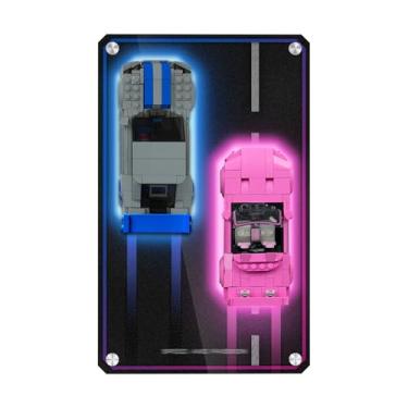 Imagem de Display Board for Lego Speed Champions 77241 & 76917 – Dual Racing Car Mount, Collector’s Gift for Street Racing Fans (Board Only, 12.5''x8'')