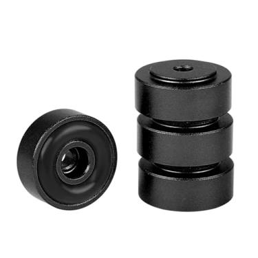 Imagem de AUNMAS Amplificadores de Liga de Alumínio de 20 * 8mm Pés, Aprimoradores de Borracha Removíveis, Pés de Amplificador Durável para Som Realmente Circundante (Preto)