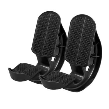 Imagem de Dynwave 2 peças de maca de panturrilha com balancim para os pés, equipamento de treinamento, prancha de alongamento de panturrilha e tornozelo, rolo para, Preto