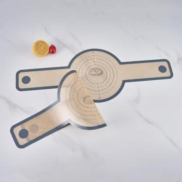 Imagem de 1 estilingue de silicone para pão com cabo longo, almofada antiaderente para amassar e transferir para massa fermentada - ferramenta de padaria e cozinha doméstica