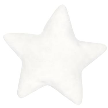 Imagem de Almofada Estrela Decorativa, Macia e Fofinha, Hipoalergênica, Branca, Formato Estrela, para Quarto e Decoração