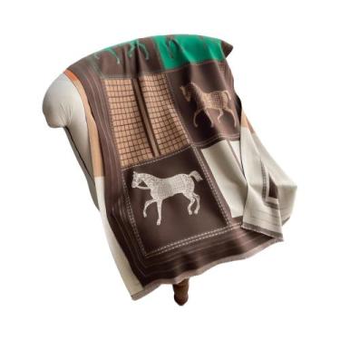 Imagem de Cachecol Pashmina De Cashmere Grosso E Quente Para Mulheres, Estilo Ou