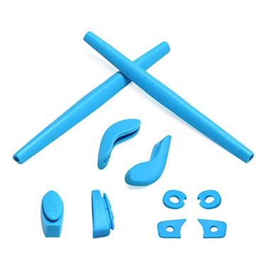 Imagem de Eye Opening Stuff Kits de borracha para substituição e nariz compatíveis com óculos de sol Oakley Juliet - Azul