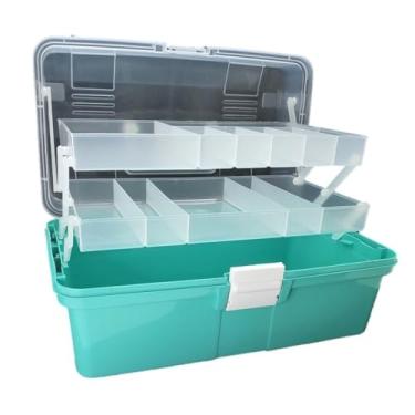 Imagem de Caixas Organizadoras, Maleta Organizadora Multiuso Mega Box(34x20cm)(Tiffany + Mini Baby Box)