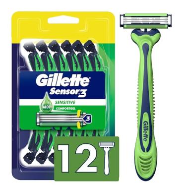 Imagem de Gillette Sensor3 Sensitive Navalha descartável masculina, 12 lâminas
