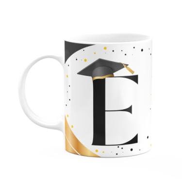 Imagem de JPS INFO, Caneca de Formatura - Inicial do nome letra E - 325ml