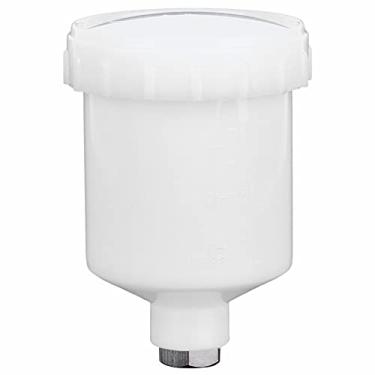 Imagem de Copo de pistola de tinta, copo de plástico de 125 ml de substituição para pulverizadores de ar, pistolas de pulverização com peças de pintura de rosca fêmea de 15 mm, compatível com a maioria das