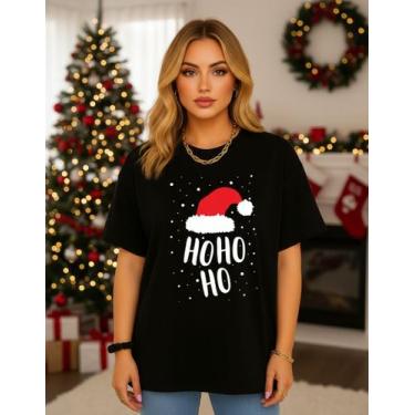 Imagem de Blusa Camiseta Natal Hohoho Festa Familia Papai Noel Ceia Natalina, Pr