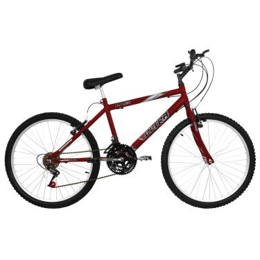 Imagem de Bicicleta de Passeio Ultra Bikes Esporte Aro 24 Reforçada Freio V-Brake – 18 Marchas Vermelho