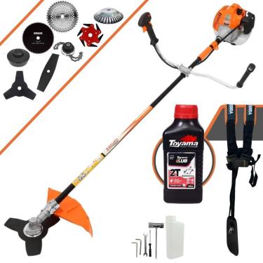 Imagem de Roçadeira Profissional Vulcan Vr520h 52cc + Faca 2 Pontas + Faca 40 Dentes + Faca 80 Dentes + Faca 6 Pontas + Trimmer