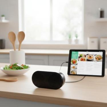 Imagem de Mini alto-falante USB para laptop, barra de som de computador PC de 6 W (3 x 2), alto-falante externo Plug and Play com cabo USB único, chip de decodificação de áudio embutido, compatível com PC e