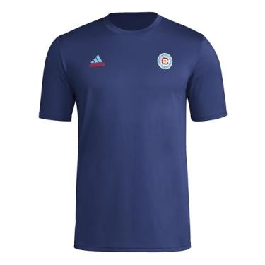 Imagem de adidas Camiseta masculina de manga comprida, azul marinho/Chicago Fire, Equipe azul marinho/Chicago Fire, P