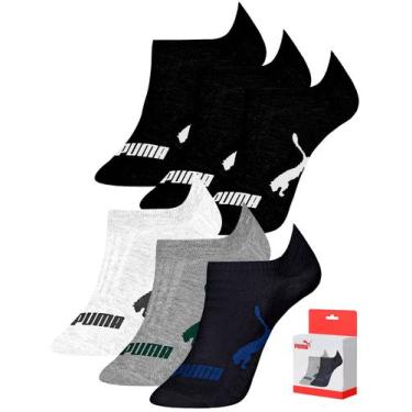 Imagem de Kit 6 Pares Meia Soquete Invisível Masculina Puma Original 4515, Sorti