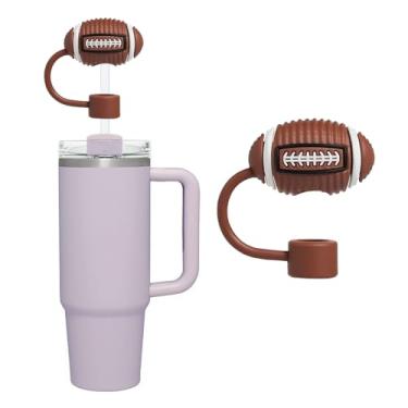 Imagem de Stanley Capa de palha, capa de palha fofa, topos de palha esportivos de 0,4 polegadas/10 mm, capa de canudo à prova de poeira para meninos compatível com copos Stanley de 30 e 1,134 g (vôlei),