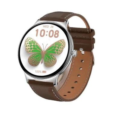 Imagem de Relógio Inteligente Feminino AMOLED Com Display Sempre Ativo, Chamada 