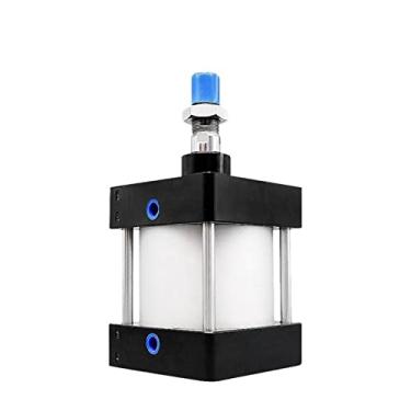 Imagem de UHFILYQBA - Cilindro de ar SC160 SC200 furo 160 200 mm cilindros de ar padrão 25-1000 mm cilindro pneumático de dupla ação (curso 350 mm, SC160 sem ímã)