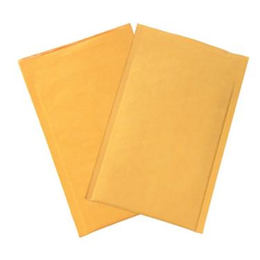 Imagem de Aviditi B85325PK Paper #0 Heat-Seal Bubble Mailer, 25 cm de comprimento x 15 cm de largura, kraft (caixa com 25)