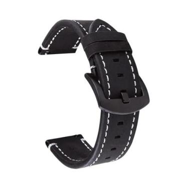 Imagem de Pulseira De Couro Retro Para Relógio 18mm 20mm 22mm 24mm Para Samsung 