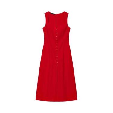 Imagem de Vestido Longo Feminino Elegante E Slim Para O Verão, Moda Chic E Confo