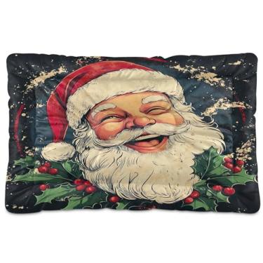 Imagem de SEHANY Cama de Natal para cães e gatos com fundo antiderrapante, cama de canil, colchão macio para animais de estimação, lavável para cães pequenos, médios e grandes, gatos, 45,7 x 61 cm