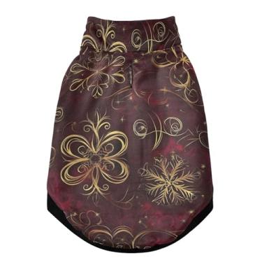 Imagem de SEHANY Casaco de Natal Flocos de Neve para Cães Pequenos, Super Quente À Prova de Vento, Jaqueta de Inverno Macia e Confortável para Clima de Neve Fria com Orifício de Coleira para Animais de