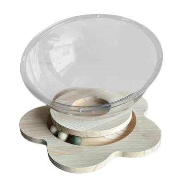 Imagem de Fenteer Cápsula transparente cama para gatos, rede para animais de estimação, centro de atividades, móveis para gatos, para dormir, animais de, eu