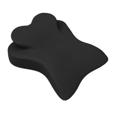 Imagem de IEUDNS Travesseiro grande com suporte para as costas, capa macia e lavável, espuma viscoelástica, almofada ergonômica para cama, travesseiro para assistir, Cinza Escuro