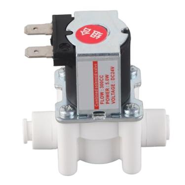 Imagem de Válvula solenóide normalmente fechada 24v 300cc, válvula de águas residuais, construção de cobre premium para purificador de água, tubo pe 1/4, conexão rápida